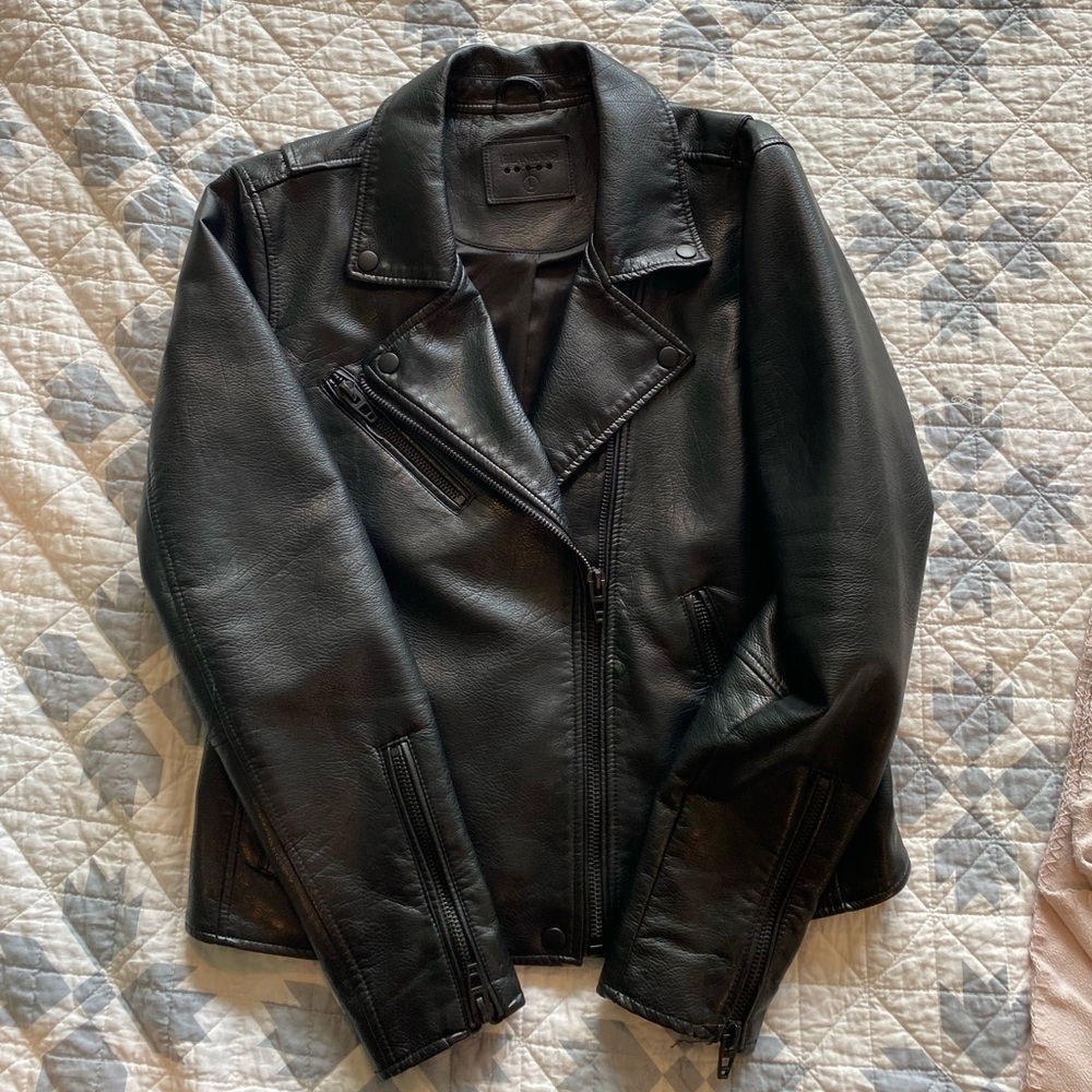 Blank NYC Faux Leather Moro Jacket